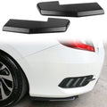 Universal V1 Sanded Black Rear Bumper Splitter Lip With 8 Screws PP