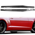 2010-2015 Chevy Camaro IKON Side Skirts Rocker Pannel Carbon Fiber