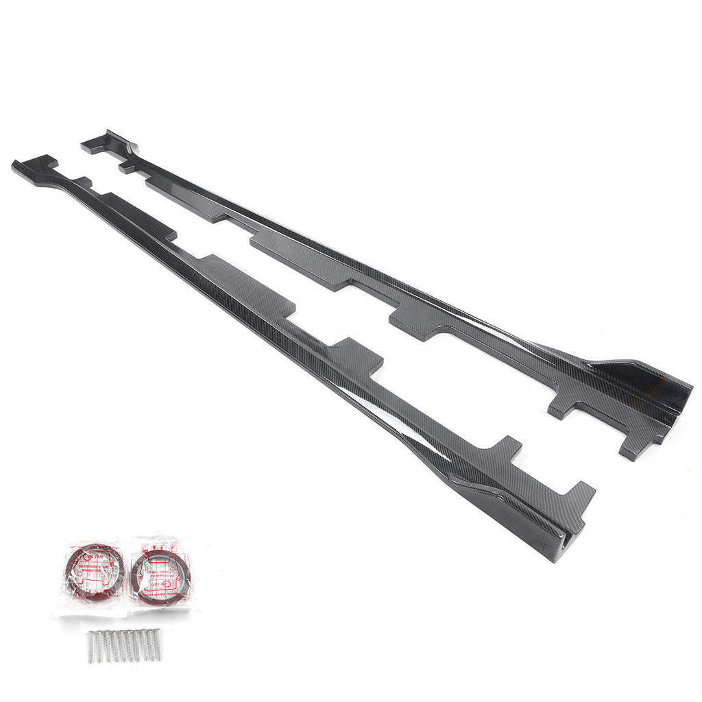 2018-2022 Honda Accord Side Skirts Extension ABS Carbon Fiber Print