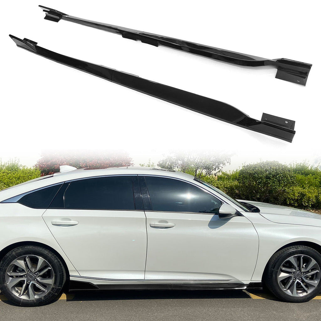 2018-2022 Honda Accord 4PC Side Skirts Extension Rocker PP