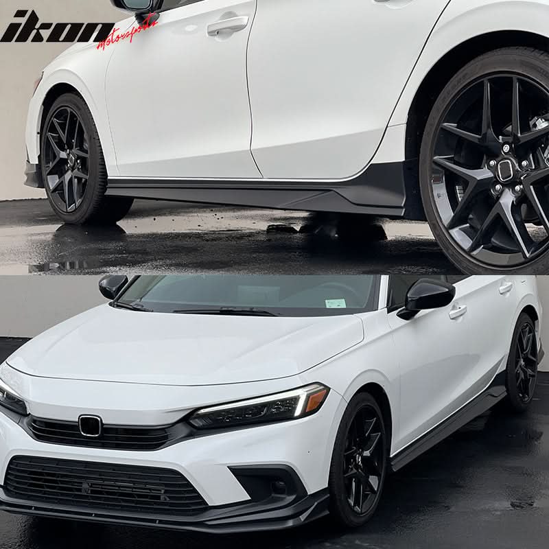2022-2025 Honda Civic 11th Gen Sedan Unpainted Side Skirts PP 2PCS