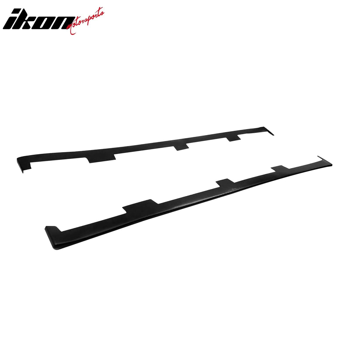 Universal Side Skirts 79" x 3" PU Black Extension Line Rocker Panel