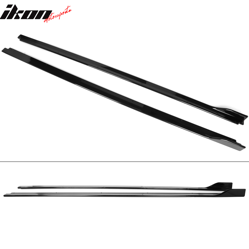 2018-2024 Toyota Camry Matte Black Side Skirt & CF Print Rocker Panel
