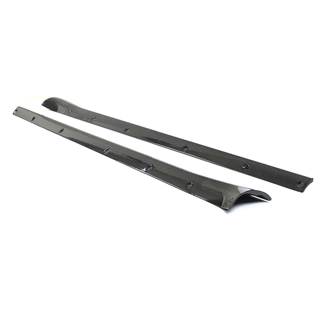 2021-2025 Tesla Model S Gloss Black Revozport Side Skirts Carbon Fiber
