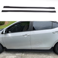 78"x3" Universal Side Skirt Extension Flat Bottom Lip Rocker Panel