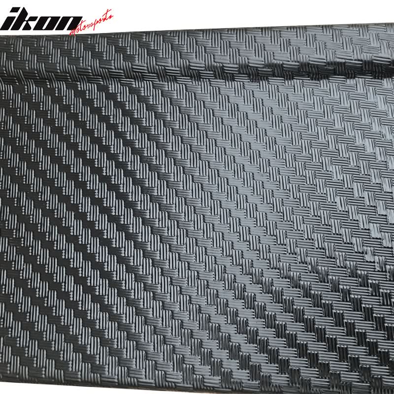 Fits 14 Dodge Challenger Carbon Texture Side Skirts Bottom Line Lip