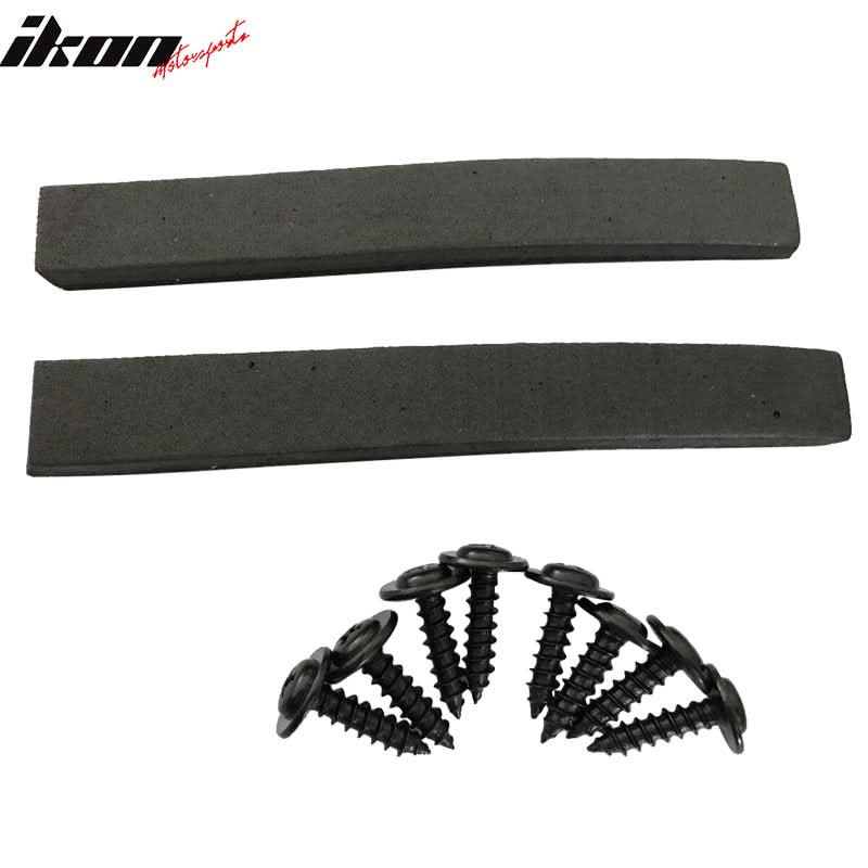 Fits 13 VW Passat CF Texture Side Skirt Extension Flat Bottom Line Lip