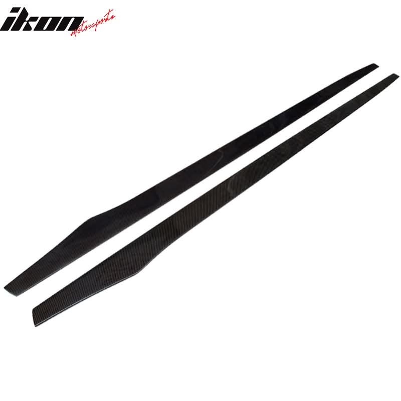2012-2018 BMW 3 Series F30 CF Flat Bottom Line Side Skirt Extension