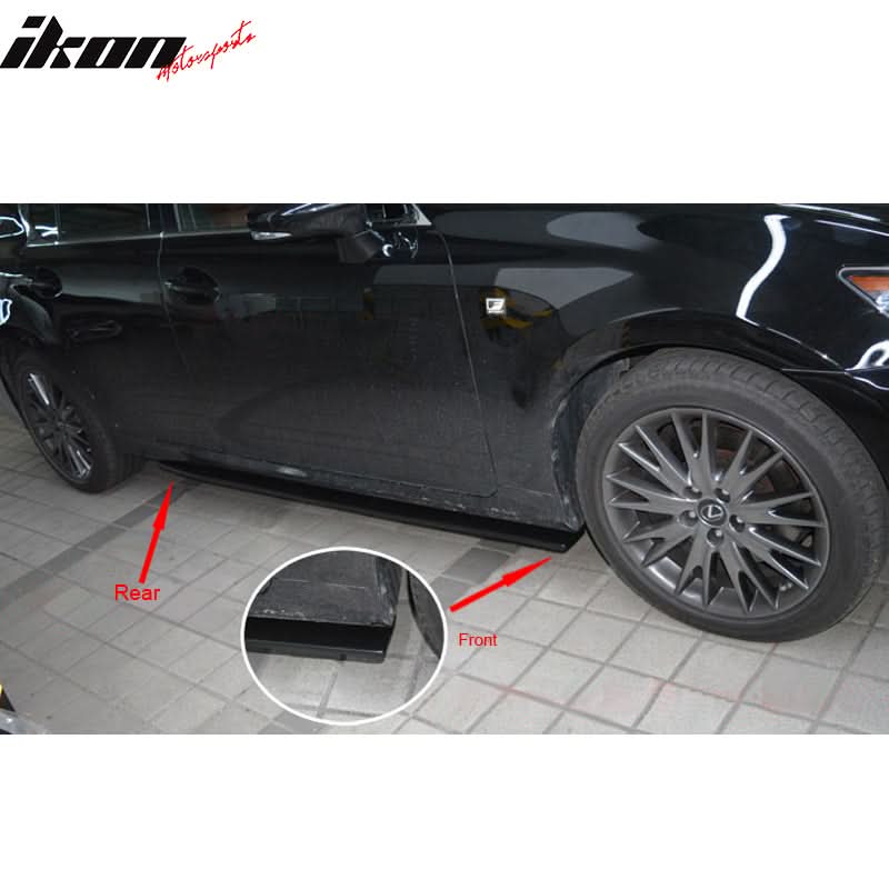 2016-2019 Lexus GS Series Sports Style Matte Black Side Skirts PP