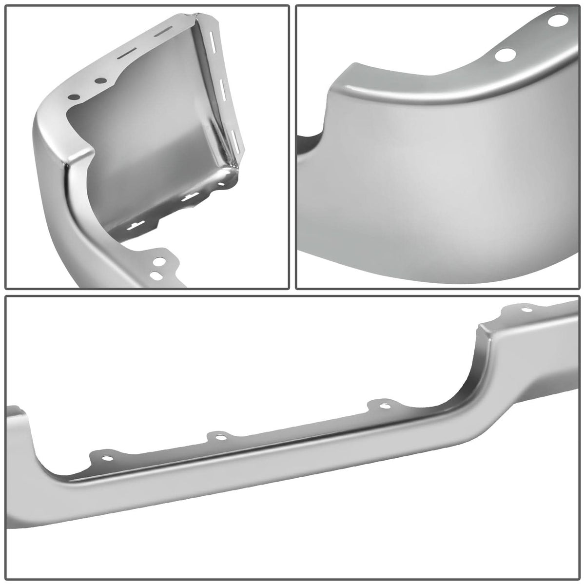 2019-2024 Ram 1500 Dual Exhaust Chrome Rear Bumper