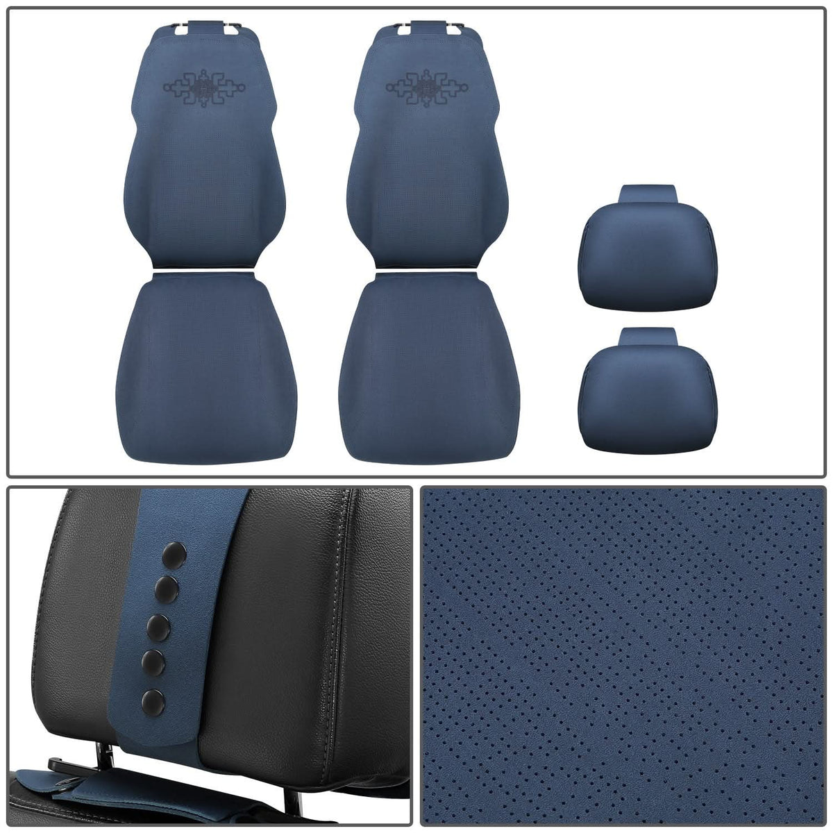 Protex Plus Front Row Seat Covers - Navy Blue