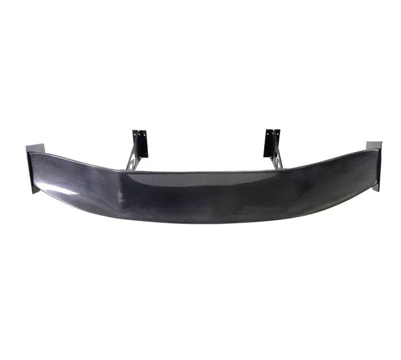 NRG Carbon Fiber 69 Inch Universal Rear Spoiler Logo Stand Cut and End Plate