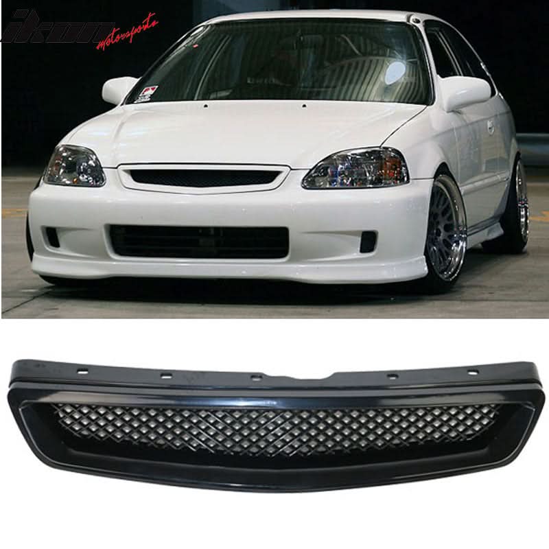 Fits Civic 99-00 T-R Front Bumper Lip Front Grille Sun Window Visor