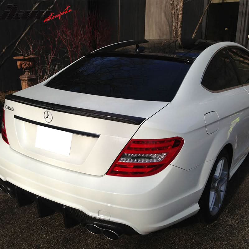 Fits 12-15 C204 Coupe Trunk Spoiler & OE Roof Wing