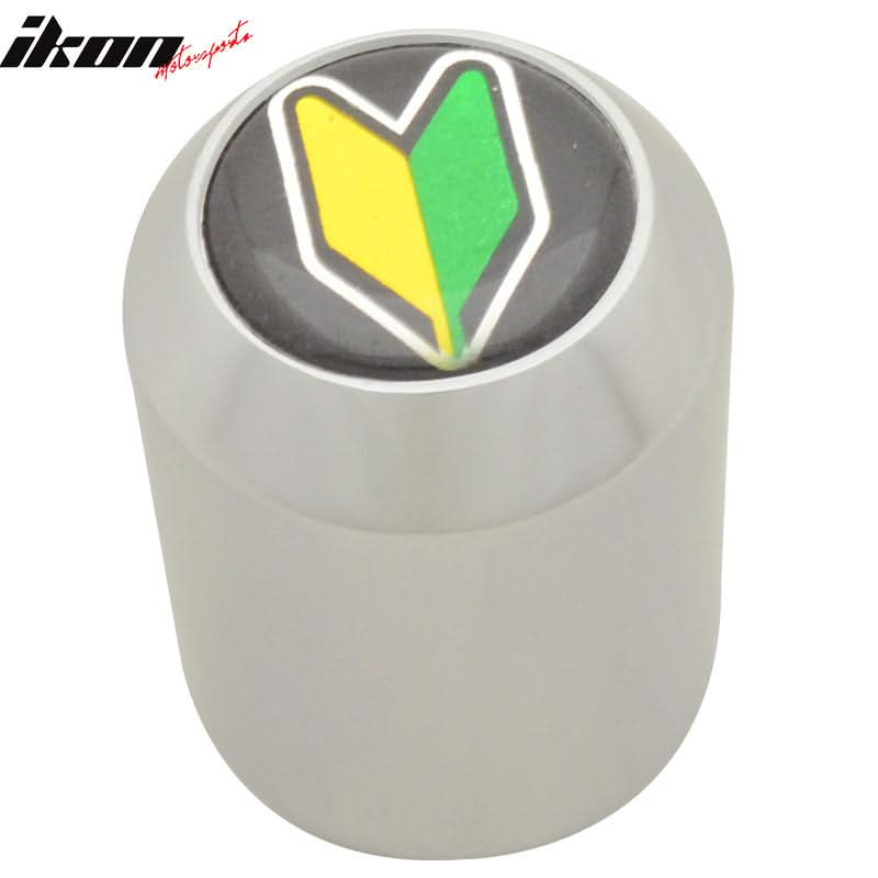 Silver M8X1.25MM MT Manual MUG Gear Shift Knob & BD Logo Badge Emblem