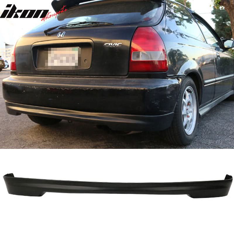Fits 96-98 Honda Civic 3Dr Mugen Front + Rear Bumper Lip