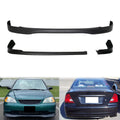 2001-2003 Honda Civic EM2 2DR TR Front + NEW TR Rear Bumper Lip