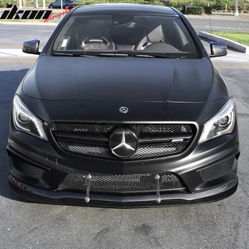 2014-2016 Benz CLA Class Front Bumper Splitter Lip Hardware CF Print