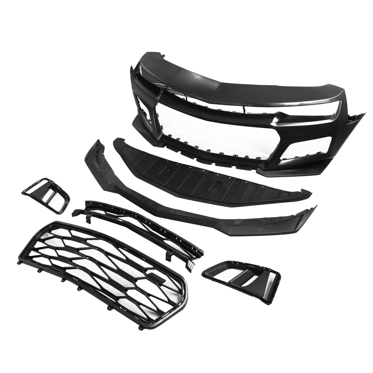 2014-2015 Chevy Camaro ZL1 Style Front Bumper w/ Signal Fog Lights