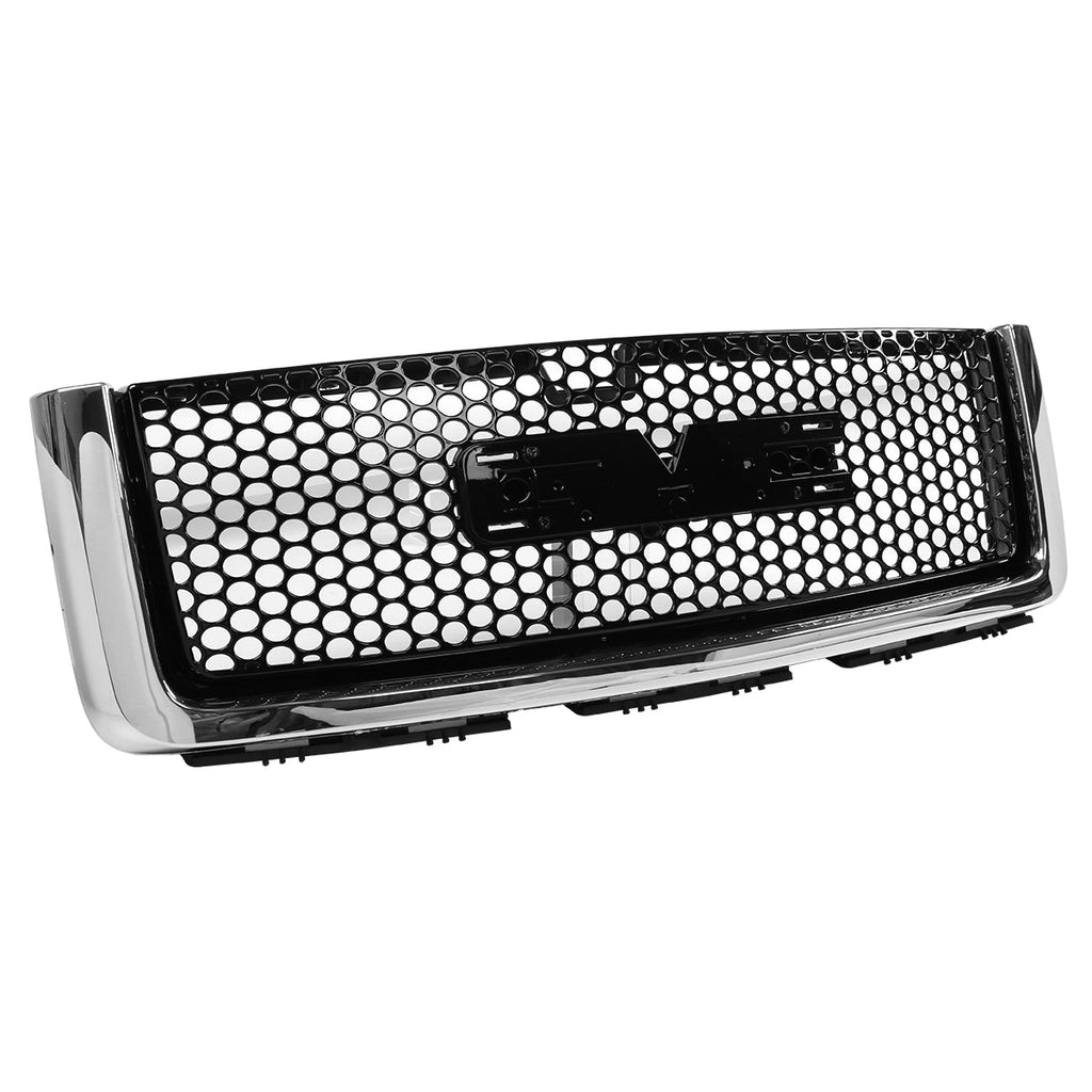 2007-2013 GMC Sierra 1500 Denali Mesh Front Hood Molding Grille ABS