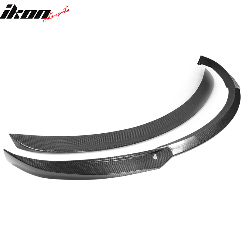 2012-2016 Tesla Model S Front Bumper Lip & OE Trunk Spoiler CF