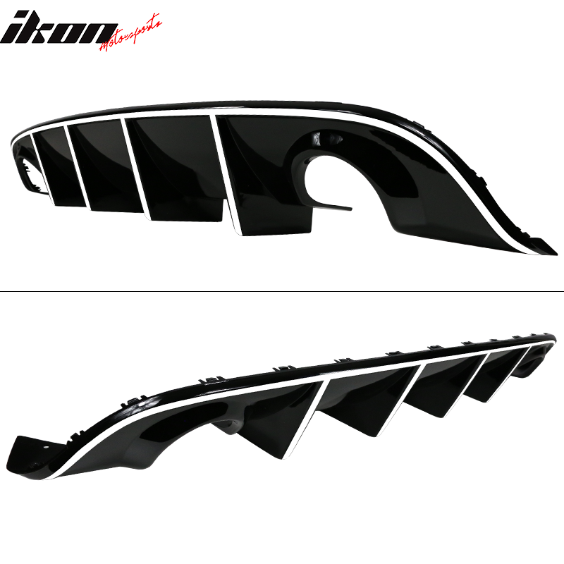 2015-2023 Dodge Charger SRT Rear Diffuser with Reflective Tape PP