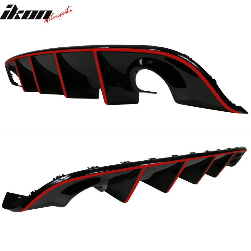 2015-2023 Dodge Charger SRT Rear Diffuser with Reflective Tape PP