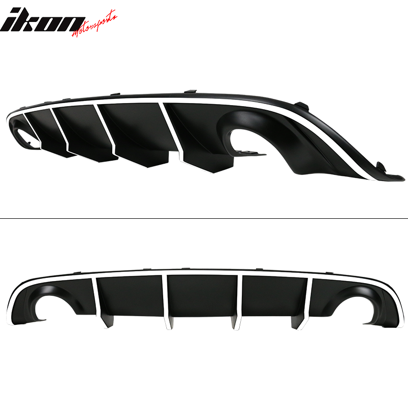 2015-2023 Dodge Charger Quad Exhaust Rear Diffuser w/ Reflective Tape