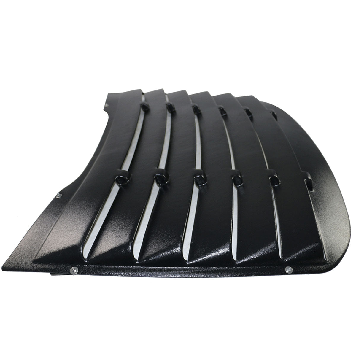 2015-2023 Ford Mustang V Style Matte Black Rear Side Window Louver ABS
