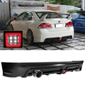 2006-2011 Civic Mugen Twin Outlet Clear 3rd Brake Light Rear Diffuser