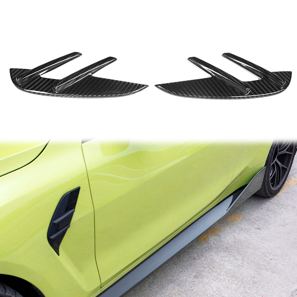 2021-2023 BMW G82 G83 M4 OE Style Front Fender Side Vent Dry Carbon