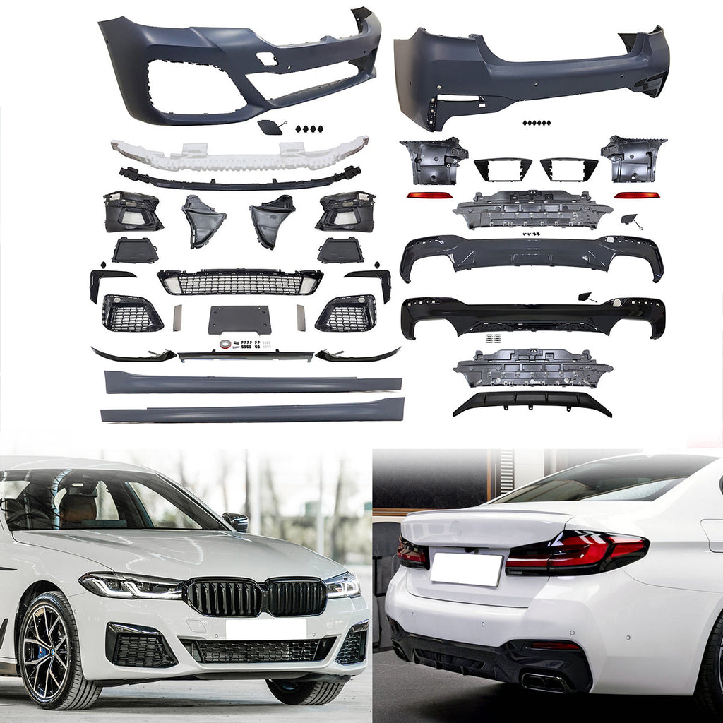 2021-2023 BMW G30 M Sport Front Rear Bumper Diffuser Lip Side Skirt