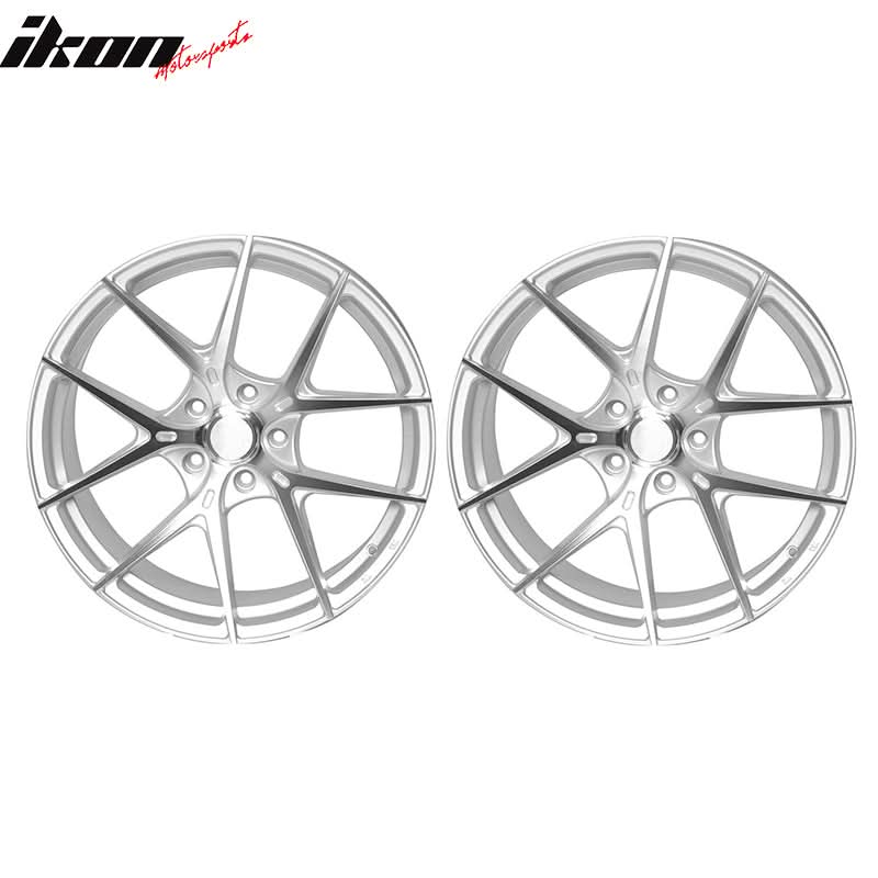 (2) 19X8.5 +35 5X114.3 5 Split Spoke Wheels Rims Replacement For Car