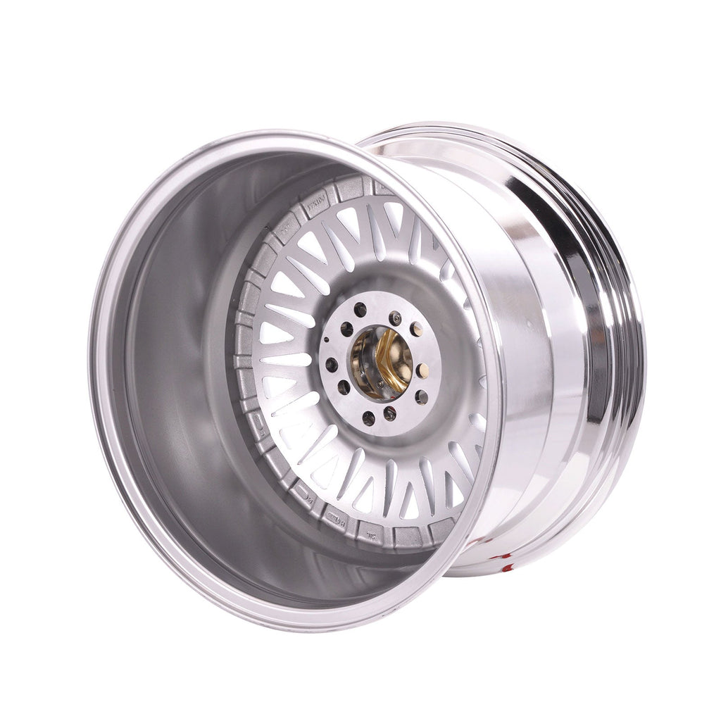 (2) 17X10 +25 5X100 / 5X114.3 Step Lip Deep Dish Mesh Wheels Rims