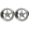 (2) 18X10 +30 5X100 / 5X114.3 Step Lip 5 Spoke Wheels Rim Replacement