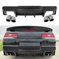 2014-2015 Chevy Camaro Black Rear Diffuser + Quad Exhaust Tips