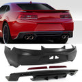 2014-2015 Chevy Camaro 6th ZL1 Style Rear Bumper+Diffsuer w/ Reflector