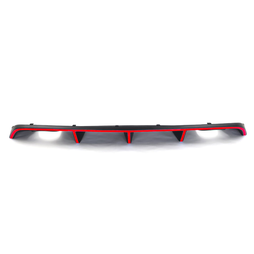 2012-2014 Dodge Charger OE Style Rear Diffuser w/ Red Reflective Tape
