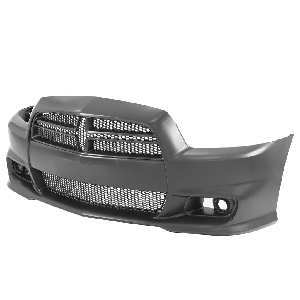 2011-2014 Dodge Charger SRT8 Front Bumper Cover + Grilles Unpainted PP
