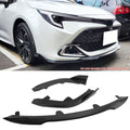 2022-2025 Toyota Corolla Auris 5-Door Matte Black 3PC Front Bumper Lip