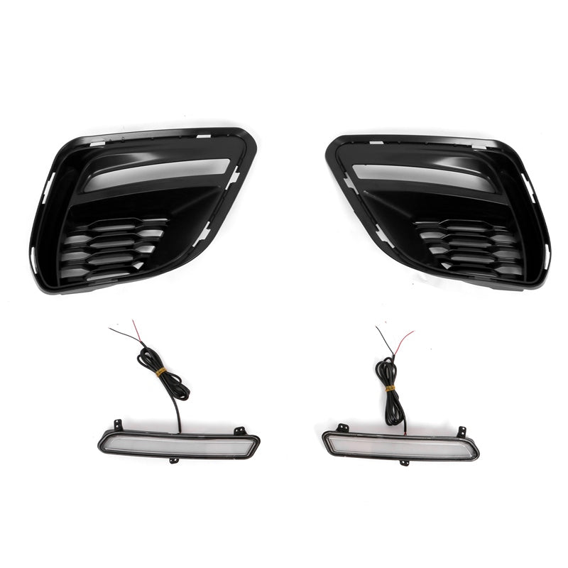 2015-2023 Dodge Charger Widebody SRT Black LED Front Bumper Kits PP