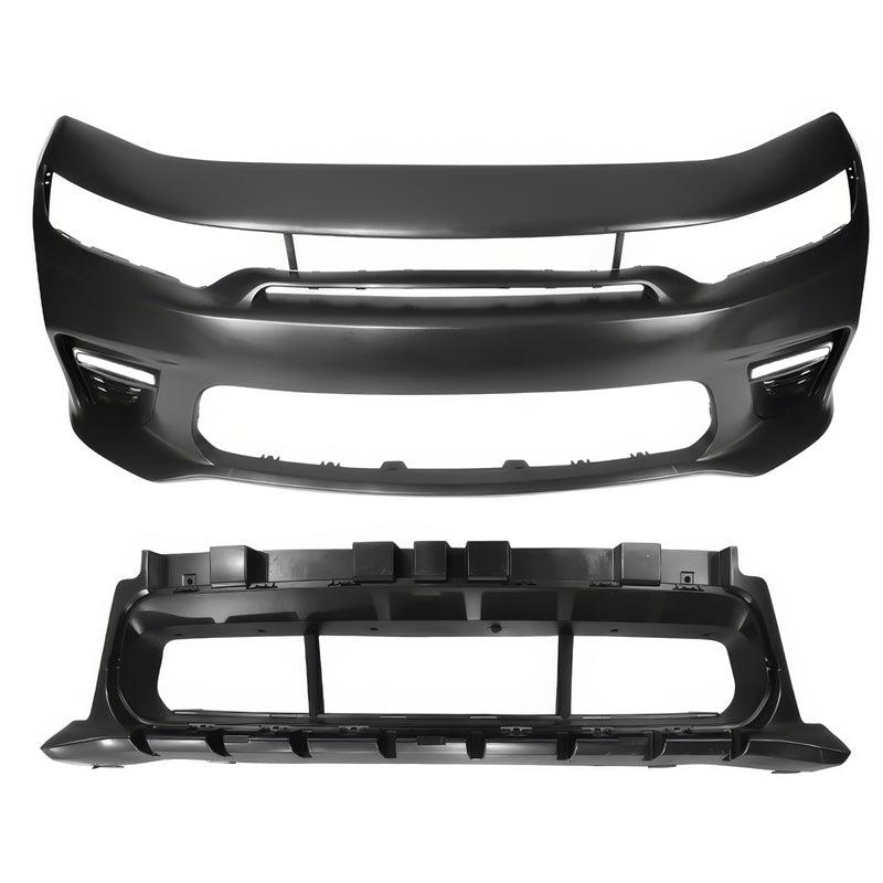 2015-2023 Dodge Charger Widebody SRT Black Front Bumper W/LED Light PP