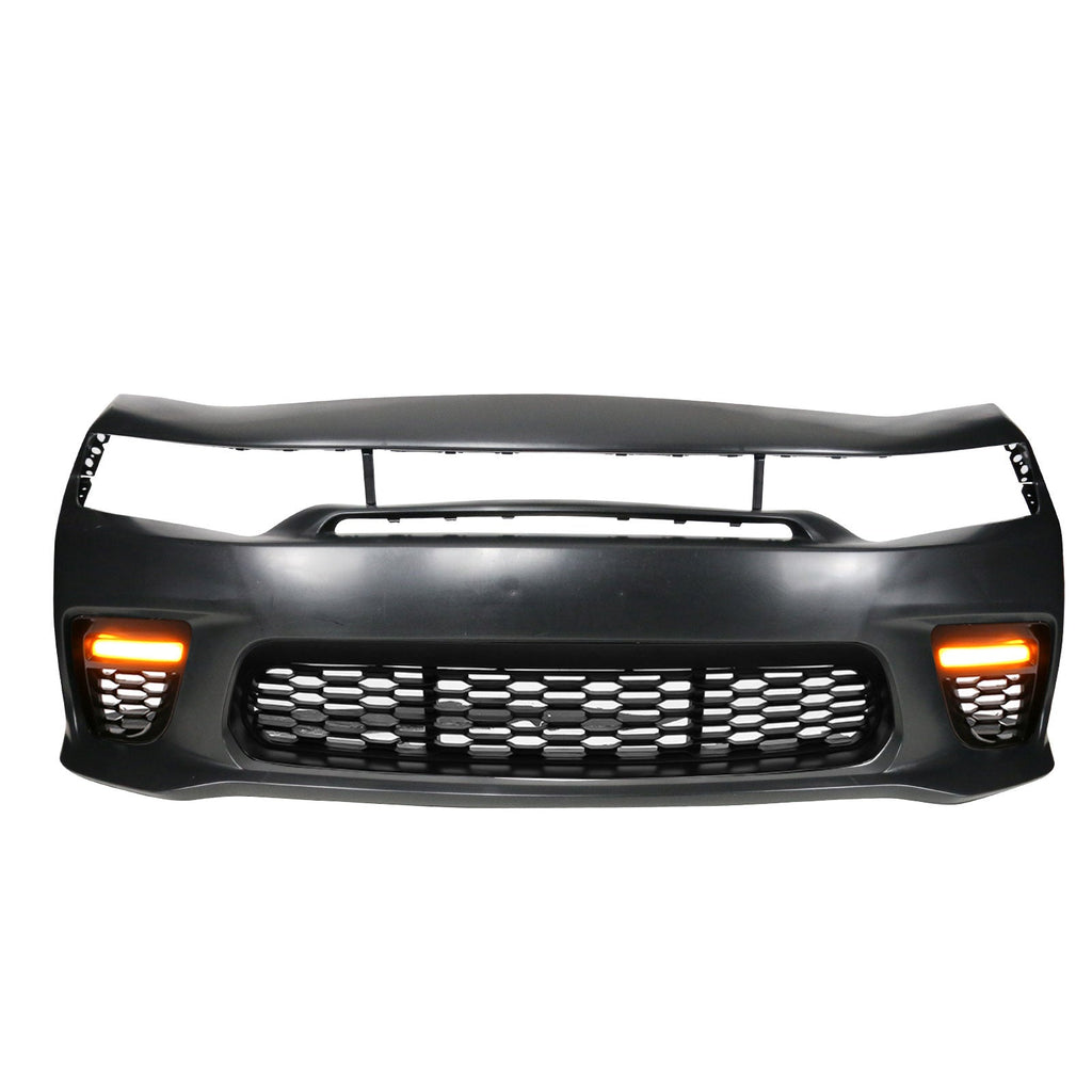 2015-2023 Dodge Charger Widebody SRT Bumper Cover Yellow Lip LED
