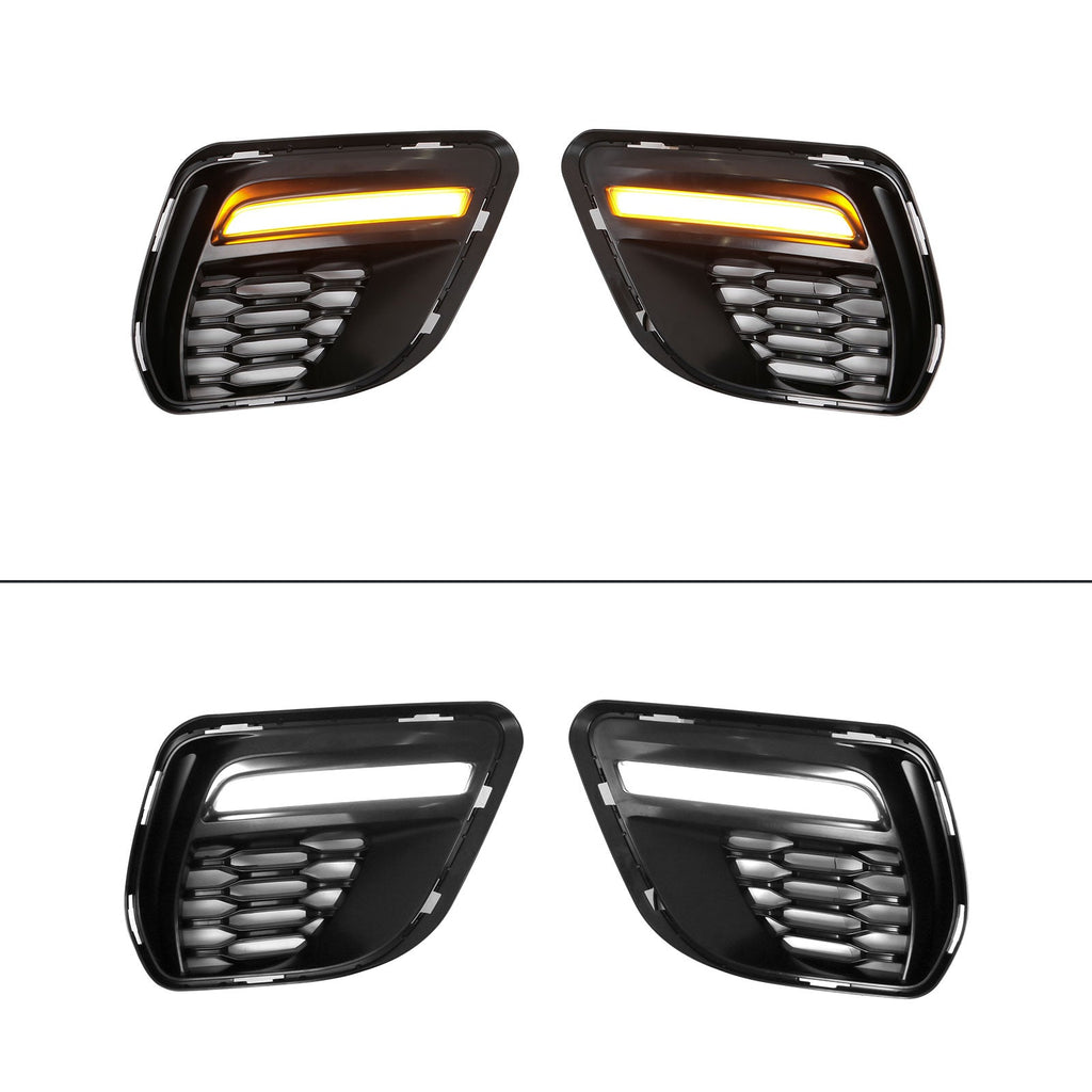 2015-2023 Dodge Charger Widebody LED Bumper Cover Matte Black Lip PP