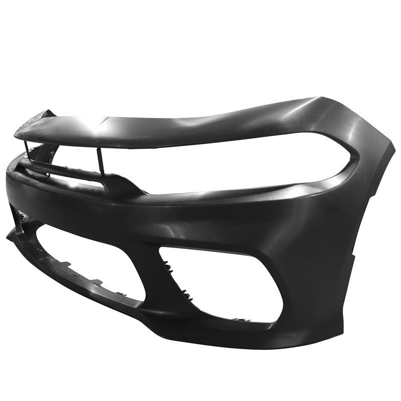 2015-2023 Dodge Charger Widebody SRT LED Front Bumper Matte Black Lip