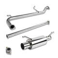 98-02 Honda Accord 4CYL Single Tip Catback Exhaust Stainless Steel