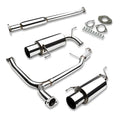 98-02 Honda Accord V6 Dual Tip Catback Exhaust System Stainless Steel