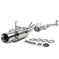 2001-2005 Honda Civic Catback Exhaust Single Rolled Tip Stainless Steel