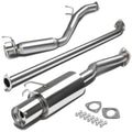 06-08 Honda Civic EX Single Tip Catback Exhaust - Stainless Steel