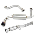 88-91 Honda CRX Single Burnt Tip Catback Exhaust Stainless Steel